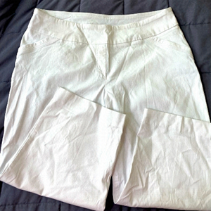 CARROLL Reed White Capris Pants Size 16
